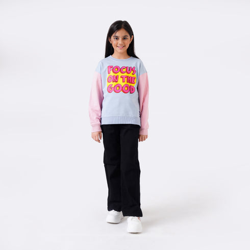 FOCUS ON GOOD PRINTED SWEATSHIRT